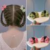 Tiktok Red网红 tela doble cara clip de lazo para niños Pinza para el pelo de niña Pinza para el pelo de niña pequeña Accesorios para el pelo de princesa de escape