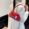 Bolso Francés para Axila para Mujer 2025 Nuevo Bolso de Hombro Satchel de Alta Gama con Patrón de Cocodrilo Bolso Baguette de Moda Retro para Mujer
