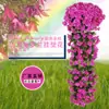 Colgante de pared Violeta para Boda Flor de Ratán Artificial Muebles para el Hogar Decoración de Flores Artificiales Planta Simulada Flor de Hortensia Colgante de Pared