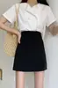 Vestido de Otoño para Mujer Nuevo Cintura Alta Combinable Falda de Gasa Slim A-line Vestido Pantalón Antimarca Caderas