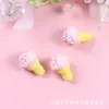 Resina simulación tres dimensional cono de helado pegamento de crema gota de pegamento funda para teléfono móvil aretes collar accesorios para joyería diy