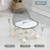 Rueda Universal Doméstica de Acrílico Costura de Belleza Taburete Silencioso para Niños Aprendiendo a Caminar Taburete Bajo Silla Pequeña de Malla Polea