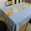 Mantel impermeable a prueba de aceite de PVC Estilo Dopamina Ins Mantel de Mesa Almohadilla Protectora Mantel Rectangular para Mesa de Comedor Mantel para Mesa de Comedor de Tacto de Alta Gama