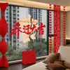 Decorações para Casa Nova, Suprimentos para Cerimônia de Inauguração, Conjunto Completo de Tapeçarias Penduradas, Montagem de Cena para Sala de Estar de Casa Nova, Decorações de Janela