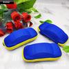 Estuche para gafas de coche azul para niños, bolsa de EVA con cremallera, estuche portátil para gafas de sol, estuche para gafas de coche con dibujos animados