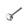 Base de Tornillo para Labio de Aleación de Titanio G23, Varilla de Repuesto para Stud de Oreja de Piercing en Labio, Joyería para Piercings de Comercio Electrónico Transfronterizo, Piercing Personalizado