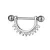 Productos de Piercing Transfronterizos de Venta Caliente Joyería para Pezón Incrustada con Zircón Anillos para Pezón Uñas para Pezón al por Mayor