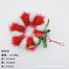 Anillo de bolas de algodón navideño con luces intermitentes, adornos colgantes, anillo de bolas de algodón, suministros de decoración para festivales de centros comerciales con bolas Jinbo