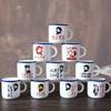 Taza nostálgica antigua, jarra de té esmaltada para servir a la gente, taza de cita retro creativa, taza de esmalte nostálgico antigua