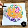 Decoraciones de Papel Recortado para Boda, Flores de Ventana del Zodiaco Chino, Pegatinas Coloridas para Decoración del Hogar Regalos