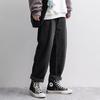 Pantalones casuales de pana para hombre, nuevos de otoño e invierno 2022, holgados, rectos, forrados de polar, modernos, pantalones de pierna ancha de moda para hombre