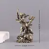 Figura de latón estilo antiguo de Kui Xing y Dou Dou, Decoración retro para sala de estudio, recibidor, escritorio y regalo para estudiante