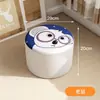 Banco de moda infantil silla pequeña sofá redondo creativo taburete de sofá tela madera maciza taburete para zapatos taburete bajo silla pequeña hogar