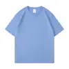 Camiseta Básica Lisa de Algodão Puro Design de Logo Estilo Básico Americano 180g Roupa de Trabalho Roupas para Grupo Camiseta Dopamina