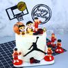 Tarjeta de Pastel de la Copa del Mundo Adorno de Bandera de Baloncesto para Pastel de Fútbol Zapatillas Caja de Zapatos Paquete para Hornear