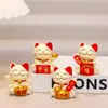 Decorações fofas de gato da sorte para casa, sala de estar, escritório, varanda, pequena decoração, gatinho de resina, atacado de fábrica