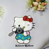 Em estoque atacado toalha bordado cartoon moda gato KT adesivos de tecido roupas acessórios de vestuário acessórios decorativos adesivos de patch diy