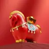 Ornamento Criativo de Cavalo Vermelho em Lingote para Chá, Tendência Nacional, Ornato Decorativo para Aumentar a Riqueza, Decoração de Mesa de Entrada de Escritório, Lembrancinhas