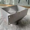 Cubo de Lluvia de Acero Inoxidable 304 Drenaje Lateral con Salida de Oreja Cuadrado 110 Drenaje Tubería de Acero Inoxidable Accesorios Fabricante Galvanizado