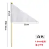 Palo sólido, No. 8 banderas triangulares, bandera de mano, 14*21, bandera de mando, pequeño anuncio, bandera en blanco, clavada en el lodo para marcar el sitio de construcción.