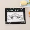 Pegatinas de Cejas de Moda Estilo Europeo y Americano al por Mayor, Pegatinas Faciales, Pegatinas de Tatuaje de Diamantes, Decoraciones Faciales para Fiestas de Festivales de Música Disco, Pegatinas Faciales
