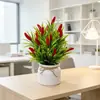 Árvore de Frutas Artificiais Popular da Amazon com Corda de Cânhamo, Bonsai para Casa, Sala de Estar, Desktop, Frutas da Fortuna, Flor Artificial, Planta em Vaso