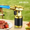 Encendedor inflable de alta potencia, pequeña antorcha de soldadura, pistola de llama directa de alta temperatura a prueba de viento, encendedor de mano para moxibustión de cigarros, barbacoa