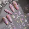 2026 Pegatinas de Uñas Artísticas de Unicornio de Ensueño Pegatinas en Relieve de Dibujos Animados Accesorios de Uñas para Niñas En Stock