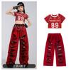 Ropa de Jazz para Niñas Ropa de Práctica Tops y Pantalones Personalizados Trajes de Hip-Hop Ropa de Jazz para Actuación Niñas y Niños