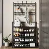 Zapatero sencillo para puerta de entrada, para el hogar, multicapa, integrado, para dormitorio, casa de alquiler, zapatero explosivo, artefacto de almacenamiento