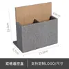 Nueva caja de almacenamiento de control remoto modelo para hoteles y casas de huéspedes, con un toque de lujo ligero y de alta gama, caja de control remoto de cuero de doble compartimento