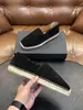 Mocasines Retro Británicos de Cuero Mate con Suela de Cáñamo KT Slip-on Transpirables Ligeros para el Viaje Diario Zapatos Casuales de Tela para Hombre