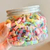 Lindos Scrunchies del Tamaño de un Pulgar para Niñas Pequeñas, Suaves con el Cabello, Bandas Elásticas de Goma, Cuerdas para el Cabello de Anillo de Toalla