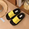 Sandalias tejidas de suela gruesa para mujer, nuevas de verano 2026, chanclas versátiles que aumentan la altura, de moda, estilo Ins, sandalias de piscina