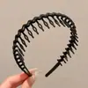 Nueva Banda para el Cabello de Estilo 2025 con Corona Alta Antideslizante para Recoger el Cabello Suelto, Banda para el Cabello Ondulada con Dientes para Flequillos, Accesorio Mágico para el Cabello