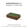 Caja de Almacenamiento Magnética de Madera Maciza de Nogal Negro con Tapa de Cristal de Flor de Begonia, Caja de Colección de Escritorio, Caja Organizadora de Relojes, Caja de Ensamblaje de Caja