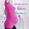 Camiseta de Manga Curta para Gestantes Transfronteiriça da Fábrica Top Casual com Gola Redonda Camisa de Yoga Modeladora para Gestantes Regata Básica para Gestantes