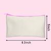 Amazon al por mayor transfronterizo bolsa cosmética con cremallera en blanco DIY bolsa de almacenamiento de lavado portátil bolsa para lápices bolsa de papelería