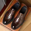 Zapatos de vestir para hombre, estilo nuevo, hechos de cuero genuino de grano superior, zapatos formales de cuero, diseño moderno con cordones, suela de espuma, zapatos de vestir para hombre, disponibles para envío directo