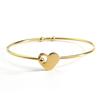 Pulsera Popular de Amor Abierta de Acero Inoxidable con Hebilla en Forma de Corazón para Pareja de Hombres y Mujeres