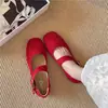 Zapatos Planos con Hebilla Nuevo Diseño de Verano Suela Plana Punta Redonda Estilo Bailarinas Hebilla de Cuero Mary Janes Súper Calientes 2026