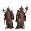 Figura de Dios de la Puerta de Cobre Puro Yang Tongji - Hengha Erjiang - Estatua de Buda para Sala de Culto - Dios de la Puerta