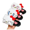 Nuevo lazo de gatito de peluche, linda horquilla con forma de corazón para niña, flequillo lateral, pinza de pico de pato, pinza para la cabeza en la parte posterior