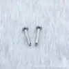 Clavo para Lóbulo de Oreja de Aleación de Titanio ASTM F-136 Titanio G23 Piercing con Rosca Interna Clavo para Lóbulo de Oreja Labio Joyería para Oreja