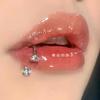 Anillo labial de circonita zona de nadie Antian rosca interna anillo herradura flash Diamante Chica Caliente Uña labial uña de repuesto uña hueso de la oreja uña Amazon