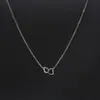 Collar de Acero de Titanio para Mujer Estilo Japonés y Coreano Elegante Hebilla de Amor Collar de Nicho Nueva Moda Cadena Sencilla para Clavícula Todo Fósforo