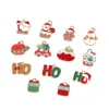 Natal Transfronteiriço Liga de Zinco Gota de Óleo Acessórios Pingente Papai Noel Pulseira Colar Acessórios de Joias Pingente