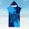 Amazon Toalha de Banho com Capuz para Adultos Poncho de Microfibra Praia Secagem Rápida Roupão Capa Banho de Praia