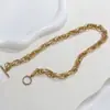Collar Minimalista Europeo y Americano con Cadena Hueca en Forma de Cero, Gargantilla Sencilla para Mujer, Collar de Nicho con Hebilla Ot Hip-Hop, Joyería al por Mayor Transfronteriza