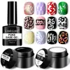 Limegirl Nuevo Gel para Puntos Esmalte en Gel Negro y Blanco Gel para Pintar Letras Gel para Agujeros Gel para Olas Gel para Encaje